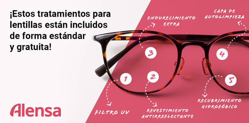 Debilidad fluir golpear Aprenda sobre los tratamientos de cristales para gafas | Alensa.es